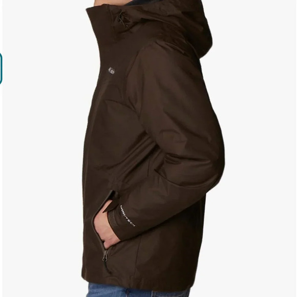 NWT Columbia Men's Tunnel Falls Interchange Jacket, 3 in 1 design, SMALL, brown - Picture 3 of 6